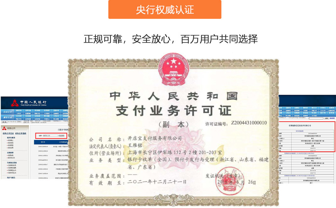 开店宝支付公司背景